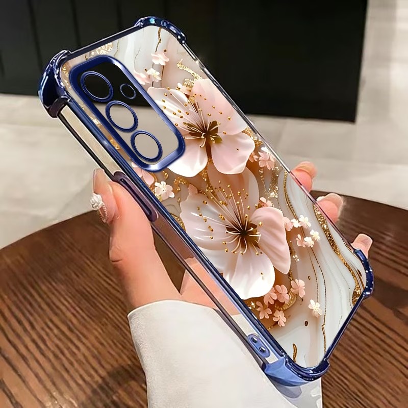 Phone Cases Samsung S25 - Coque de téléphone transparente à motif