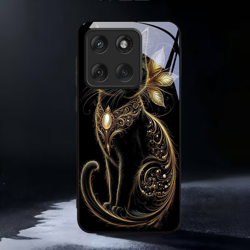 Phone Cases For Motorola - Coque de téléphone en verre noir