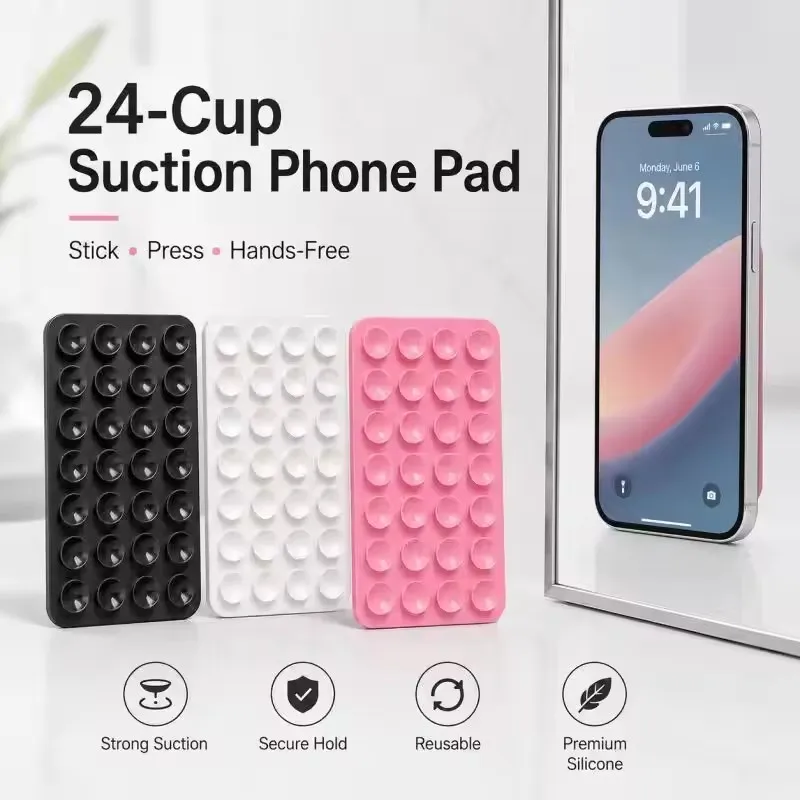 Phone Cases Silicone - Support mural à ventouse en silicone