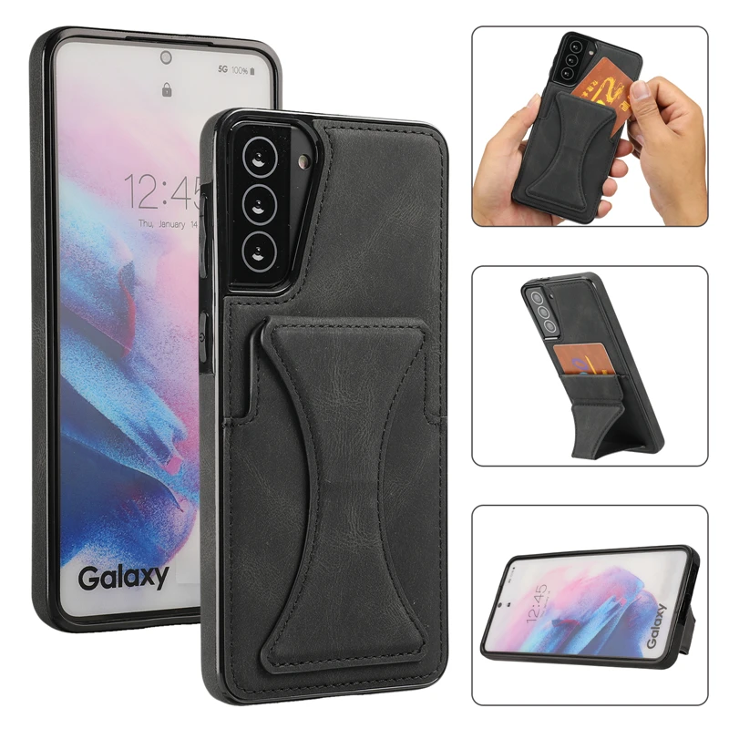 Slim Card Slot Case - Juste en cuir de luxe Slim