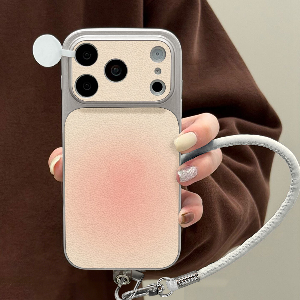 Phone Cases With Stand - Coque de téléphone motif litchi pour