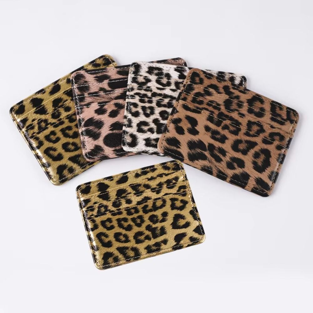 Slim Card Slot Case - Portefeuille classique en cuir PU à