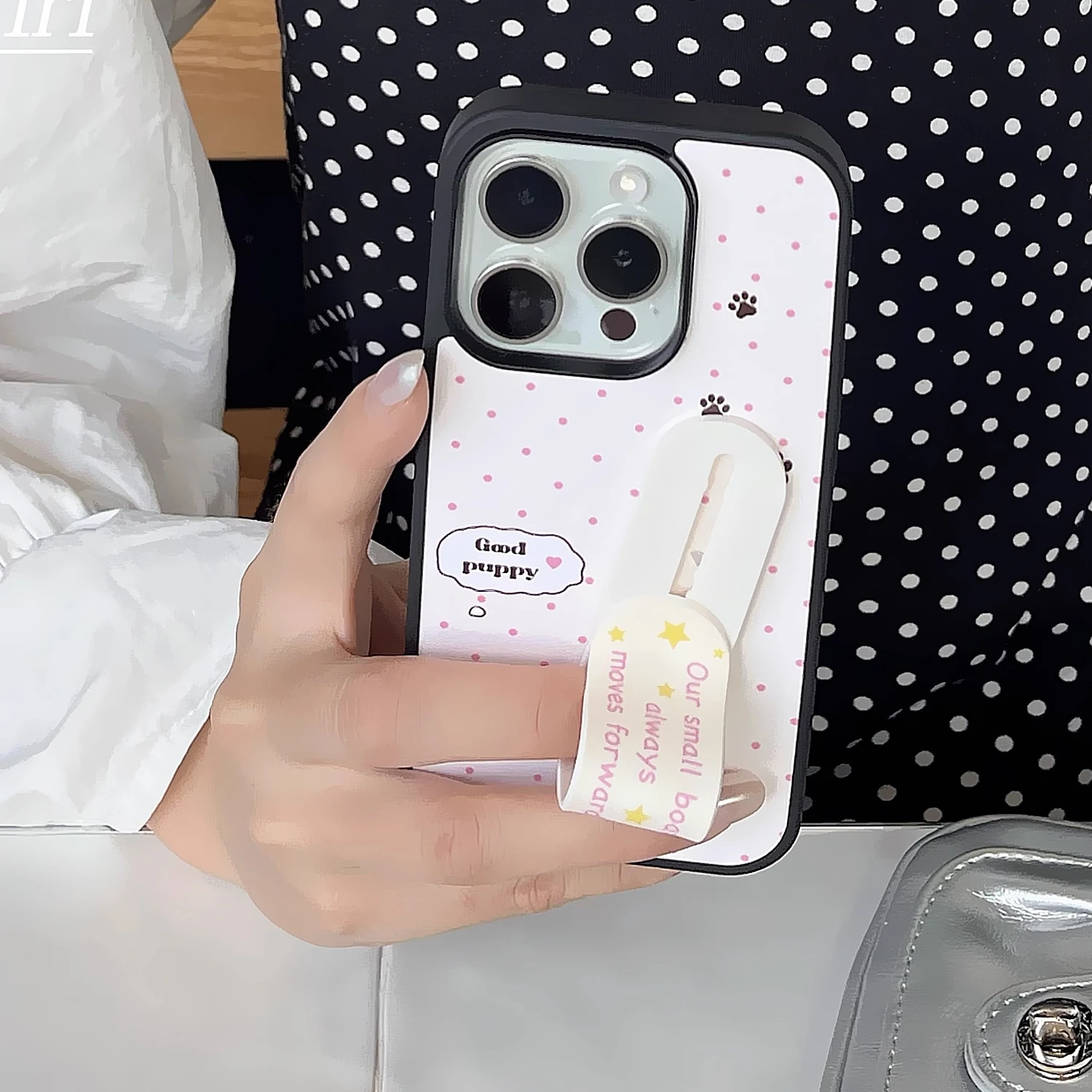 Phone Cases With Stand - INS rose vague Point bon chiot