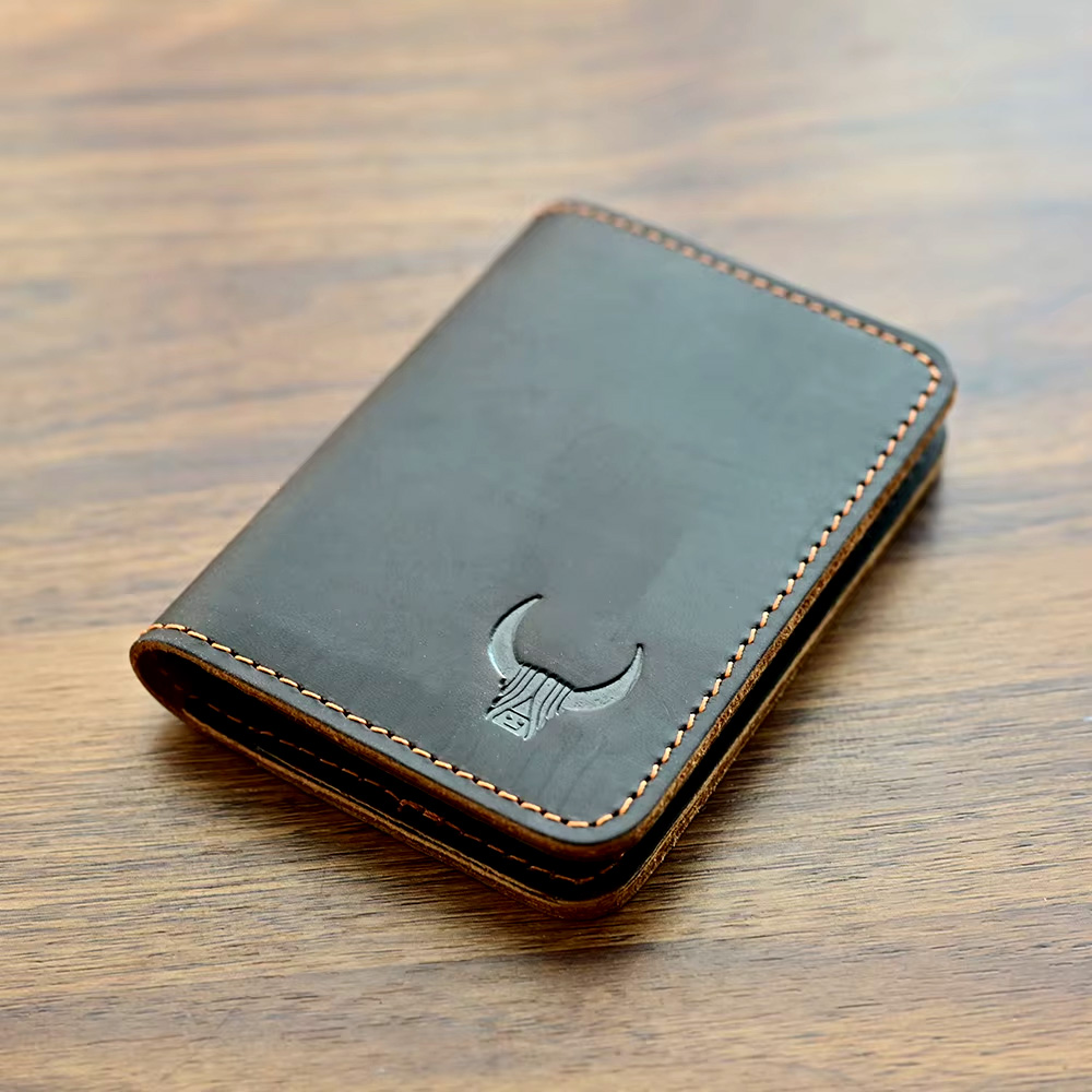 Slim Card Slot Case - Porte-cartes de crédit mince en cuir