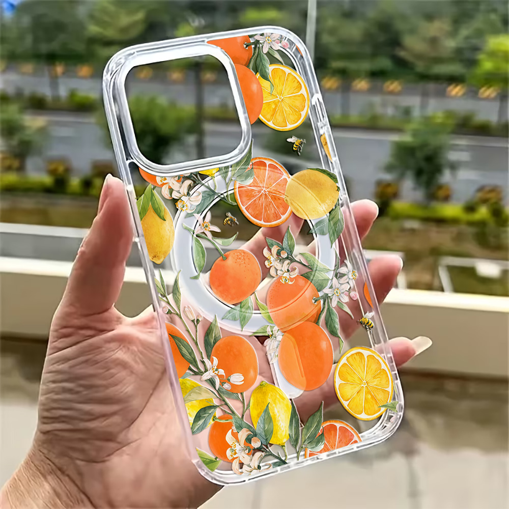 Phone Cases With Magsafe - Coque de téléphone transparente motif citron