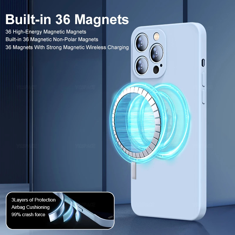 Coque magnétique en Silicone l - Phone Cases That Charge Your Phone avis et prix
