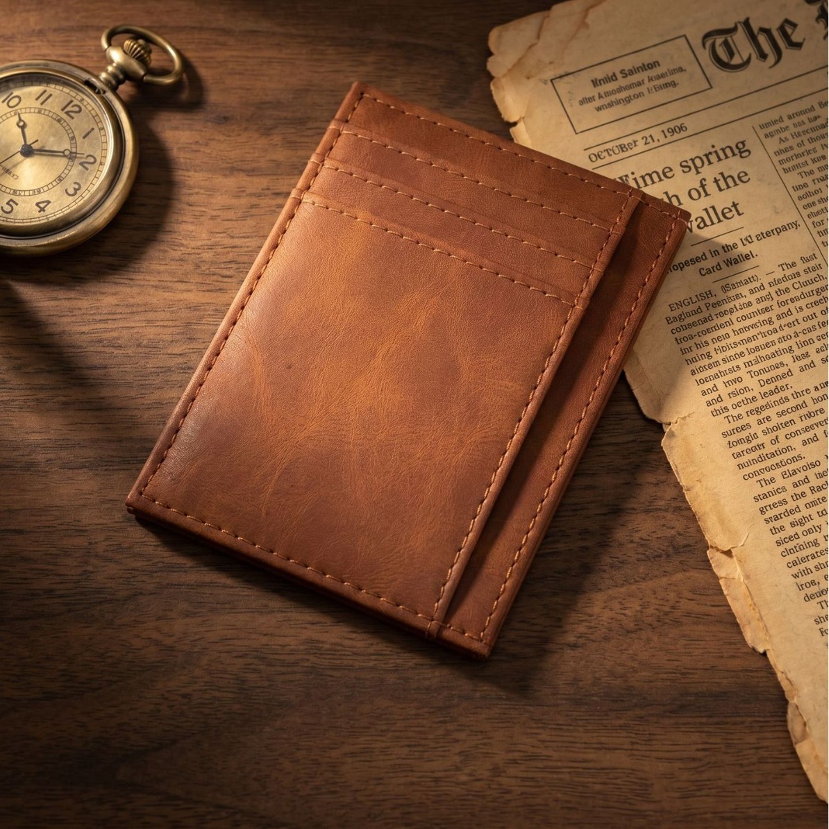 Porte-cartes en cuir PU ultra  - Slim Card Slot Case avis et prix