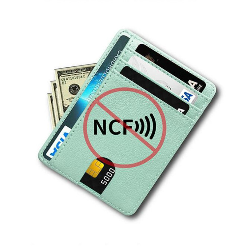 Portefeuille en cuir avec bloc - Slim Card Slot Case avis et prix