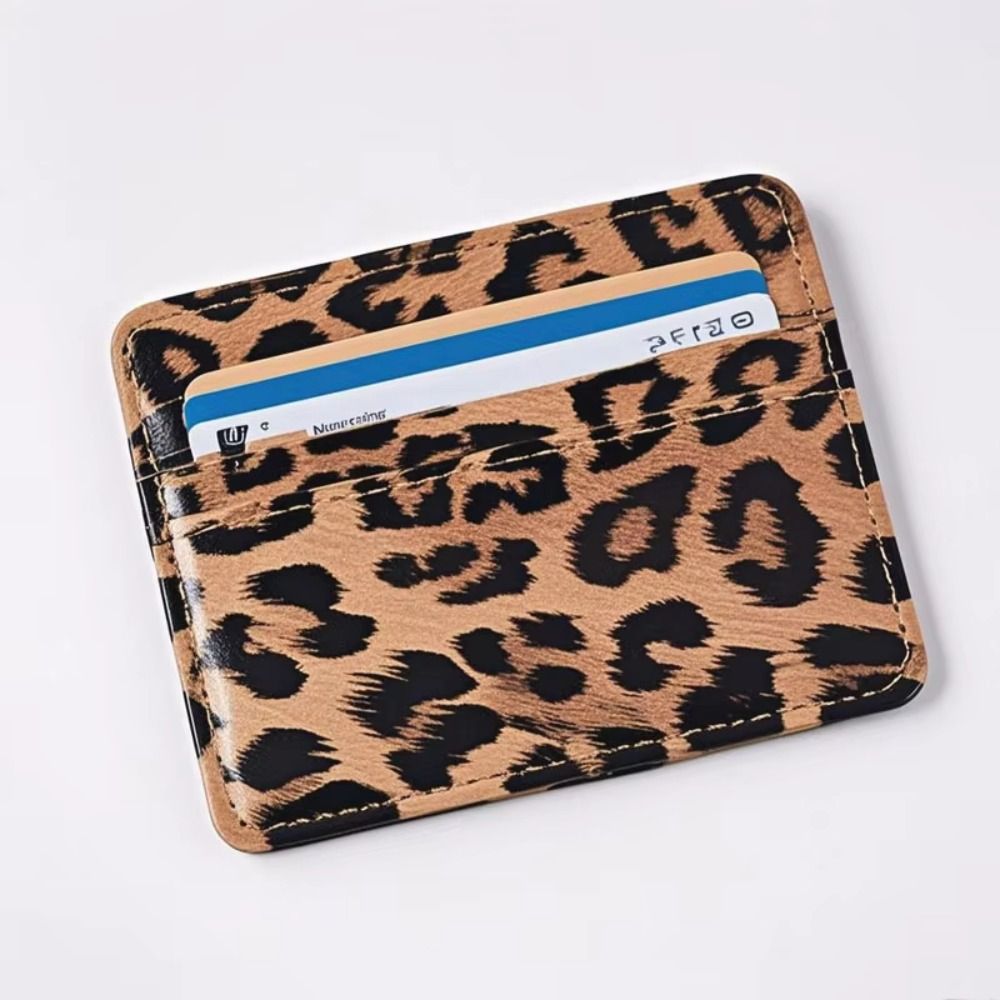 Classiques PU cuir imprimé léo - Slim Card Slot Case avis et prix