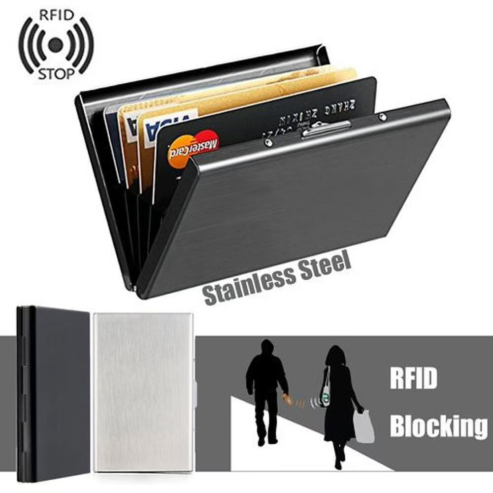 Étui fin en acier inoxydable p - Slim Card Slot Case avis et prix