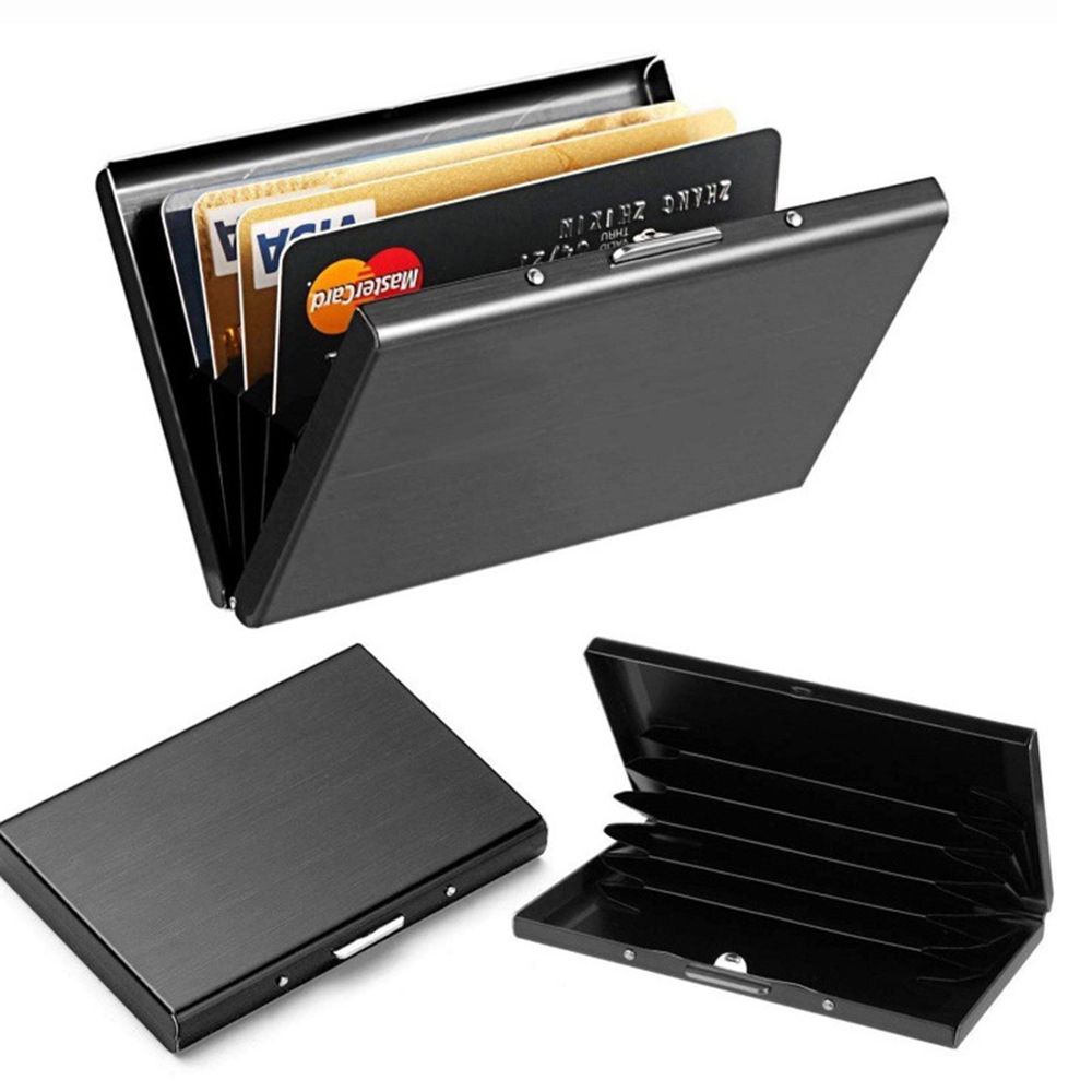Étui fin en acier inoxydable p - Slim Card Slot Case avis et prix