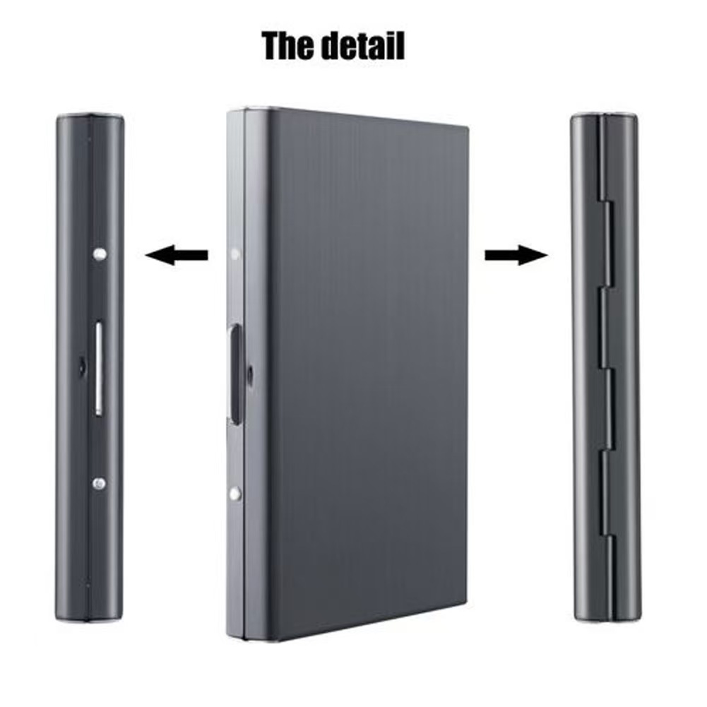 Étui fin en acier inoxydable p - Slim Card Slot Case avis et prix