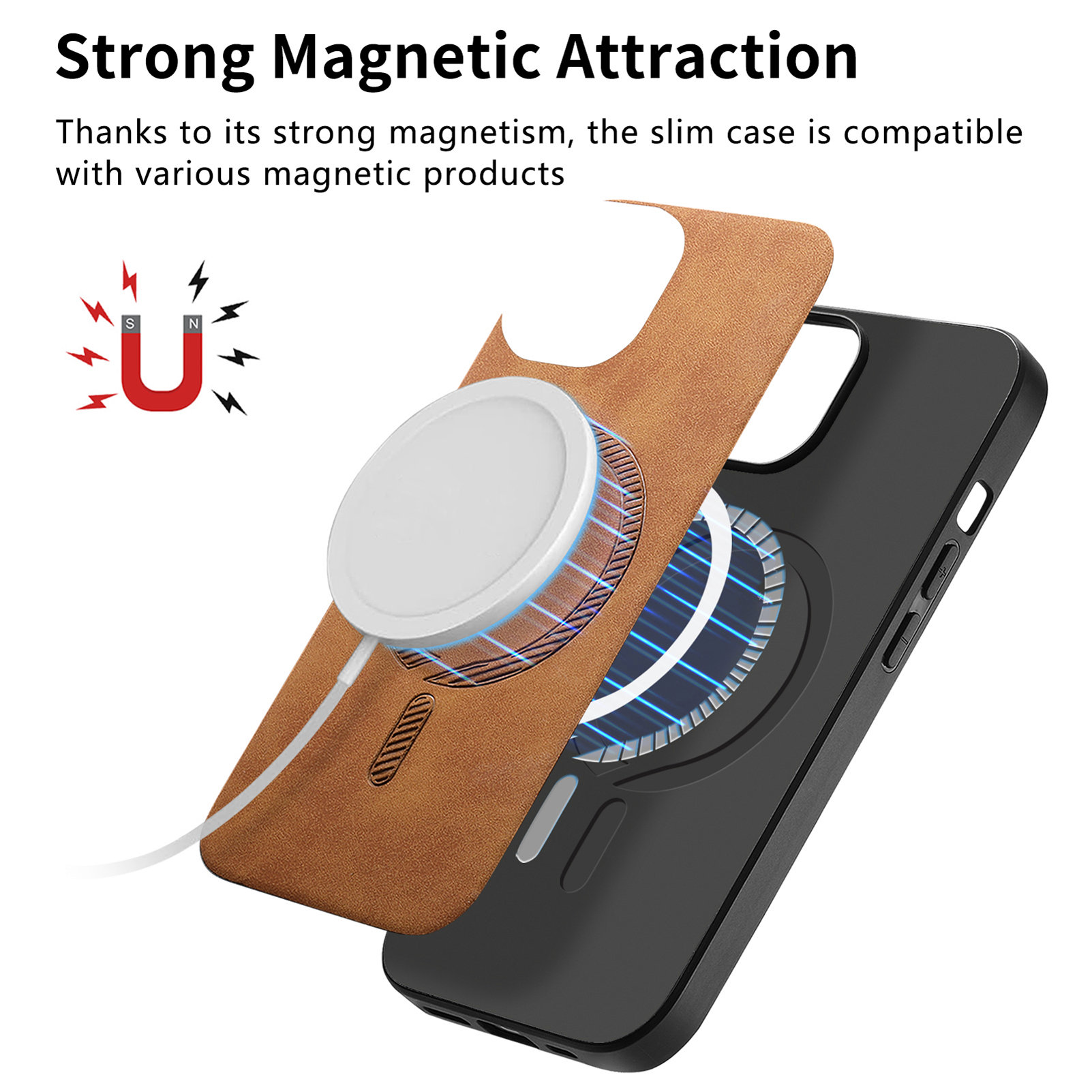 Étui en Faux cuir de chargemen - Phone Cases That Charge Your Phone avis et prix
