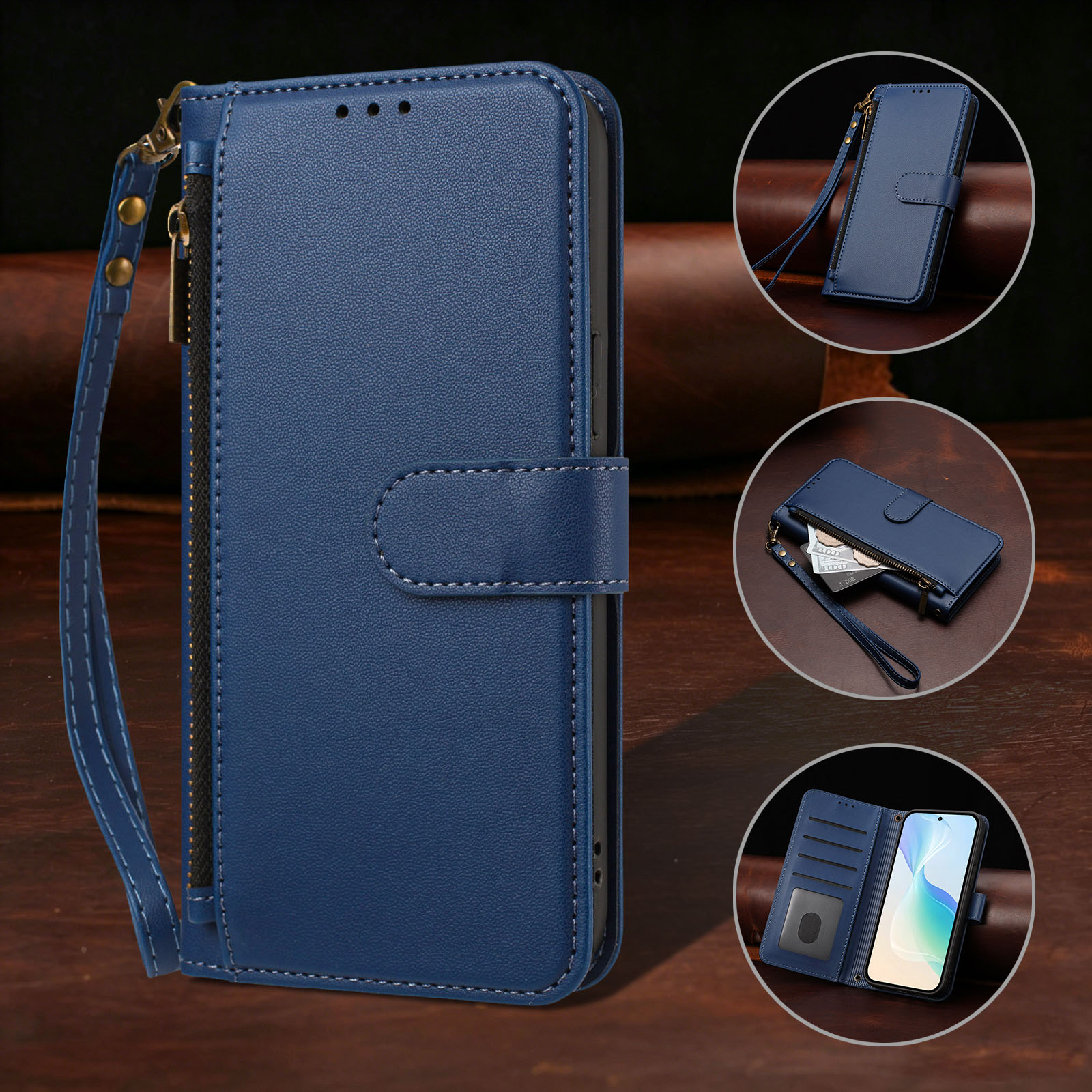 Étui portefeuille en cuir à ra - Phone Cases Moto G 2025 avis et prix
