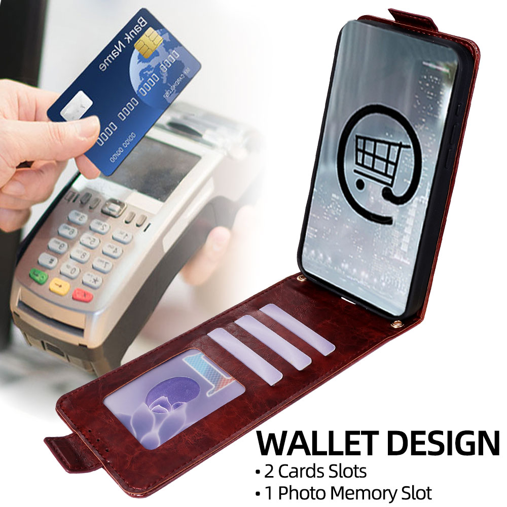 Étui en cuir anti-rayures avec - Slim Card Slot Case avis et prix